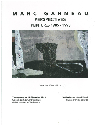 Marc Garneau.Perspectives : peintures 1985-1993